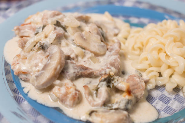 istock Pork beef stroganoff with mushrooms 1062185162