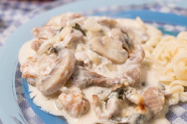 istock Pork beef stroganoff with mushrooms 1062185278