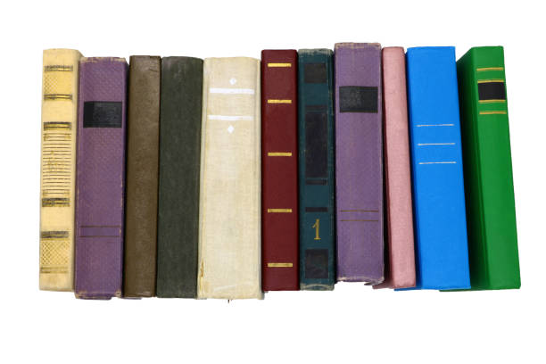 istock large series old hardcover books, isolated 1062186198