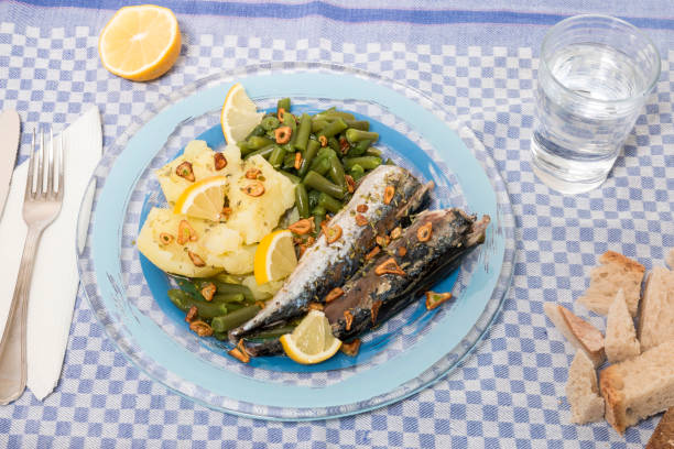 istock Portuguese mackerel fish meal 1062188592