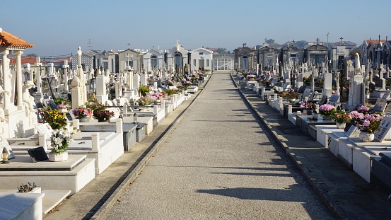 magnificent graveyard in a small porutuguese village