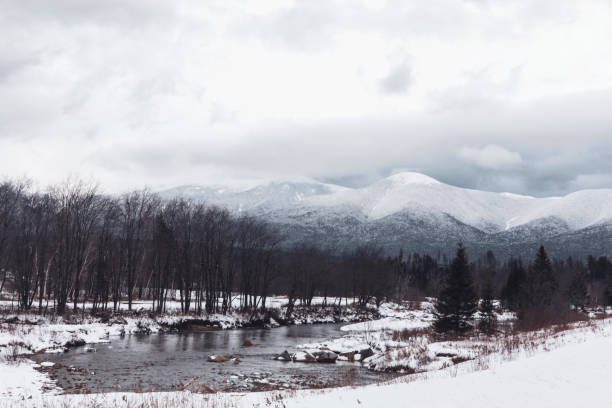 Nature, Winter, Snowfall, Mountain Range - North American Winter Scene