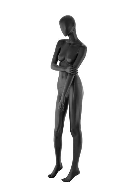 istock Gloss color mannequin woman isolated on white background 1062211120