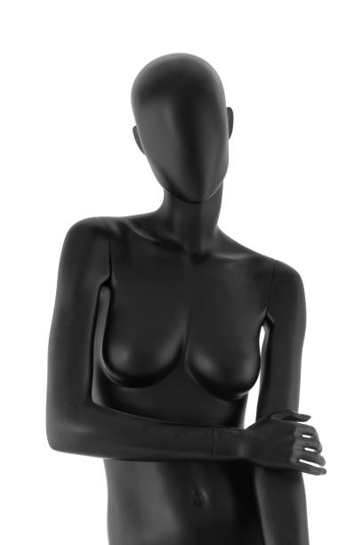 istock Gloss color mannequin woman isolated on white background 1062211464