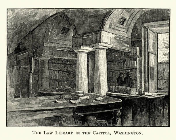 istock Law Library in the Capitol, Washington, 19th Century 1062248848