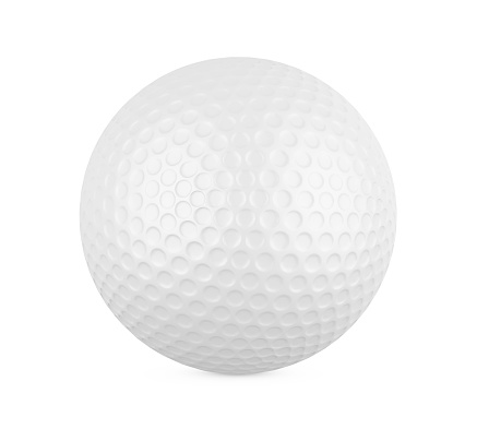 Golf Ball isolated on white background. 3D render