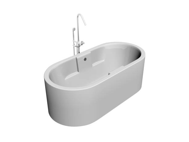istock 3d render of bathtub 1062259866