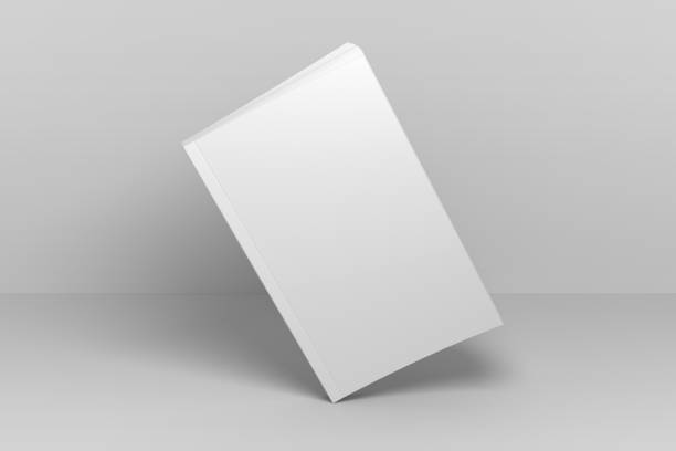 istock Blank 3D illustration standing soft cover book mockup. 1062262018