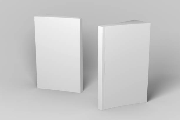 istock Two standing soft cover 3D illustration mock-up books. 1062262020