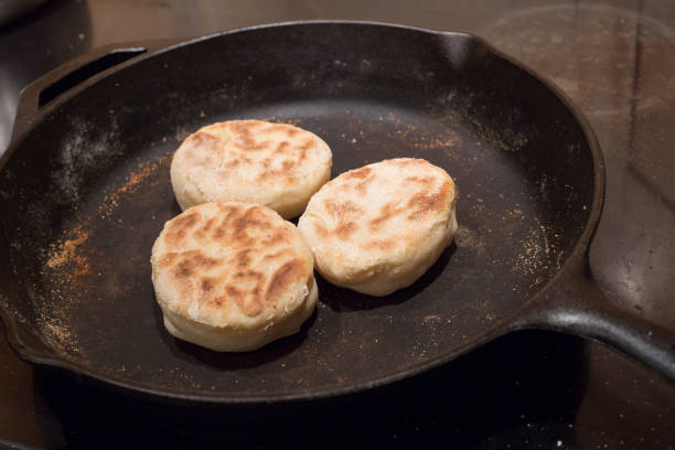 English Muffins stock photo