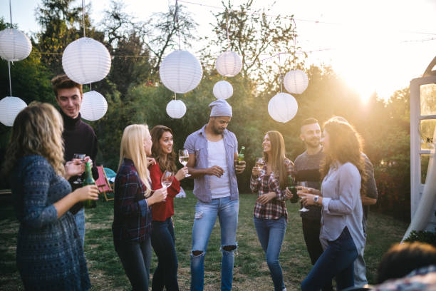 istock Lovely group of people having a party 1062302184