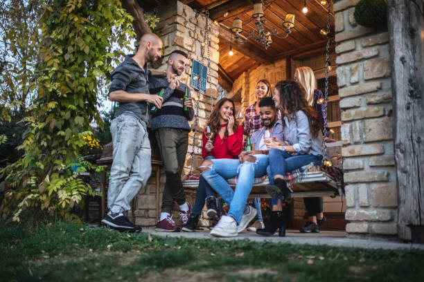 istock Close friends spending time together having fun at a house party 1062303820