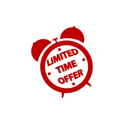 Limited time offer icon sign. vector eps10