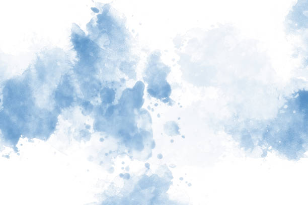 istock Blue Abstract Watercolor Painted Art Background 1062326476