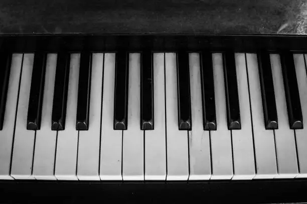 The old piano in Museum