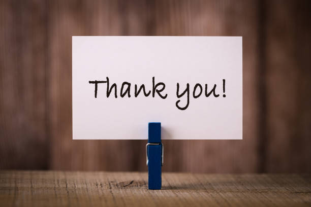 istock Thank You Text With Wooden Background 1062339360