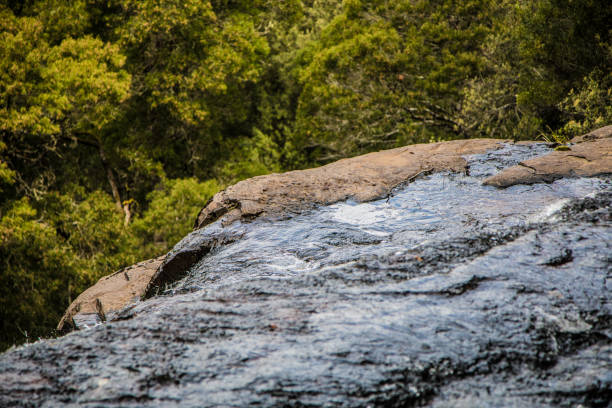 On top of the waterfall in Mount Field