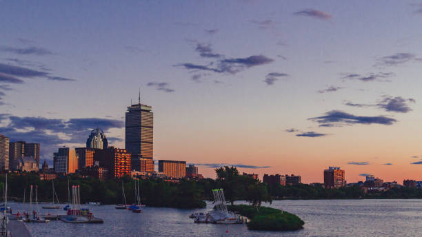 istock Boston Skyline over Charles River at Sunset in Boston, USA 1062381420