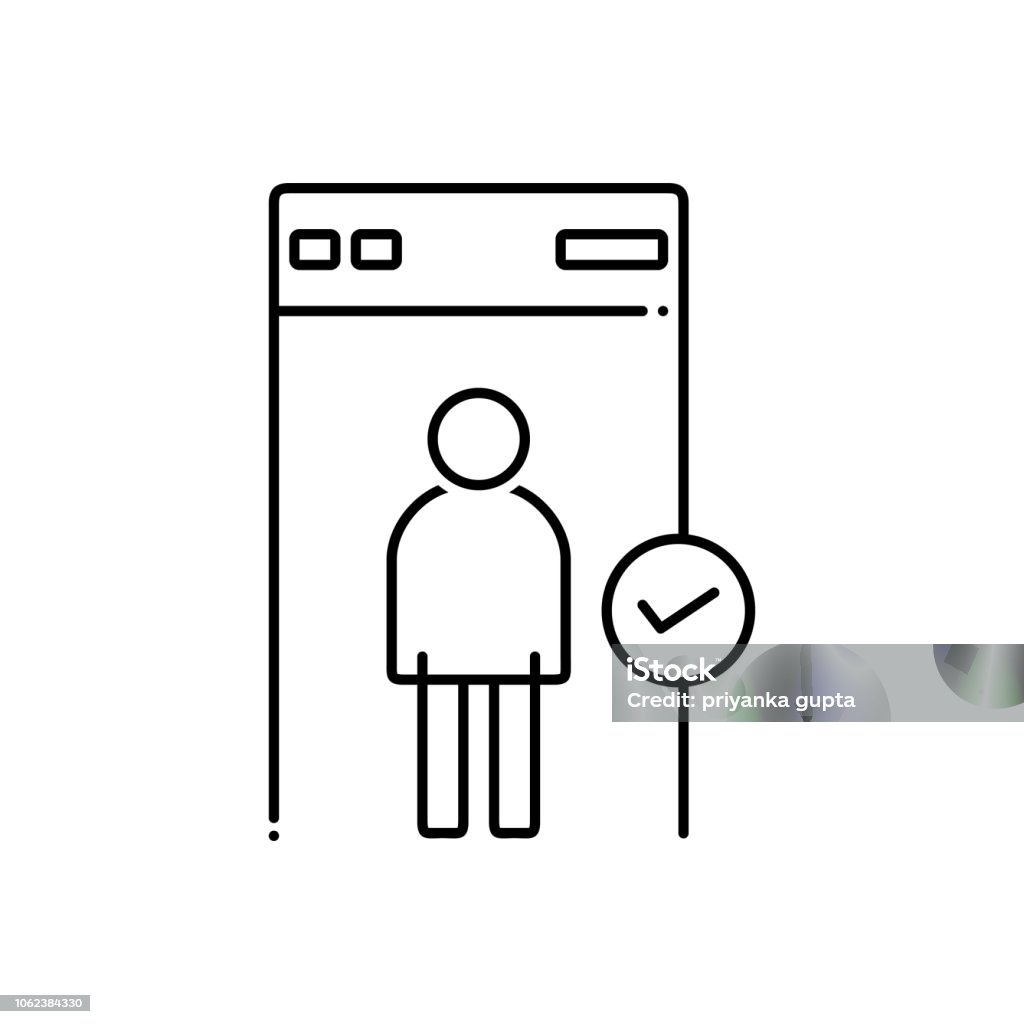 Security Check Symbol Vector Security Check Stock Illustration - Download Image Now - Icon Symbol ...
