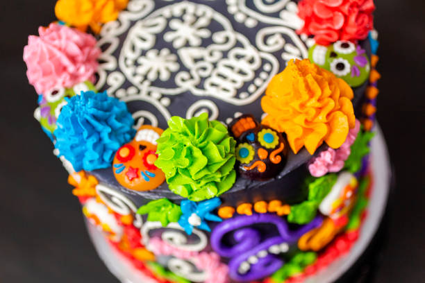 istock Gourmet Day of the Dead cake decorated 1062385802