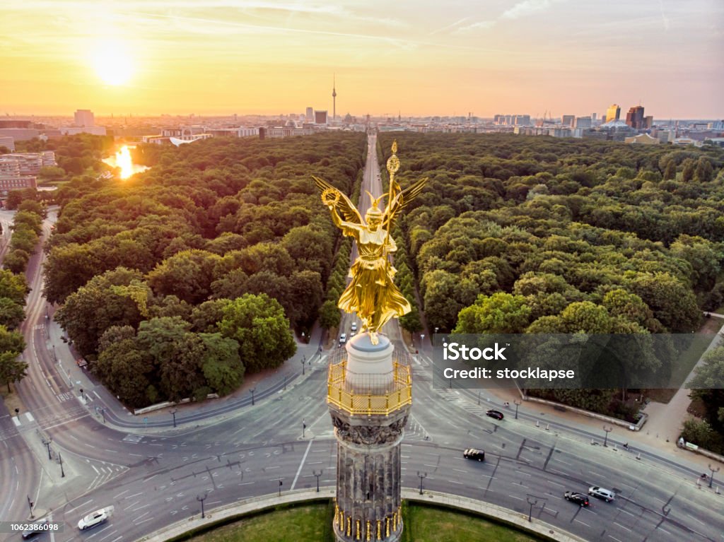 Die Siegessäule Tiergarten Luftbild - Lizenzfrei Tiergarten Stock-Foto Die Siegessäule Tiergarten Luftbild - Lizenzfrei Tiergarten Stock-Foto