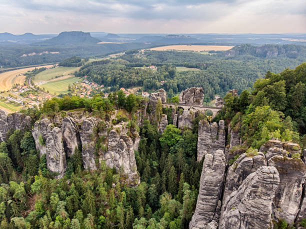 istock Bastei Bridge at Saxon Switzerland National Park 1062389110