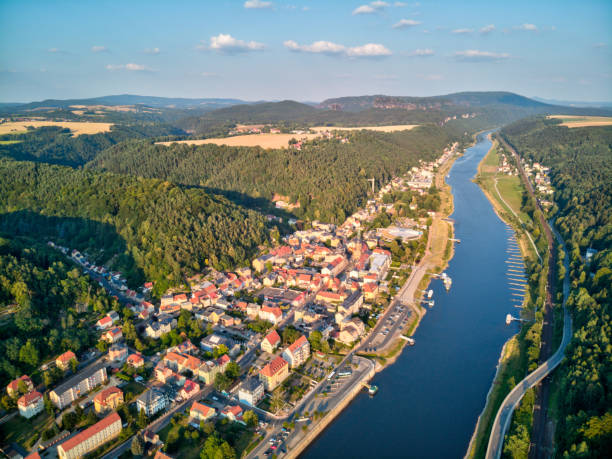 istock Bad Schandau Cityscape aerial view 1062392616