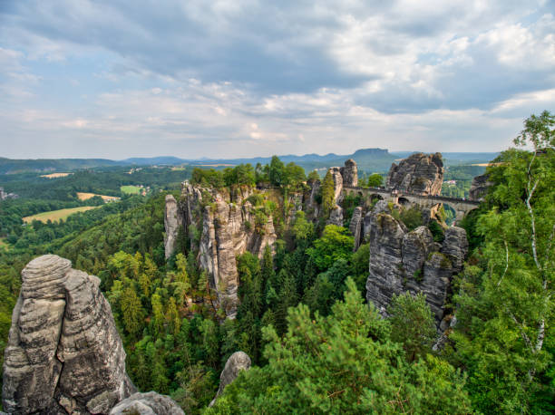 istock Bastei Bridge at Saxon Switzerland National Park 1062394548