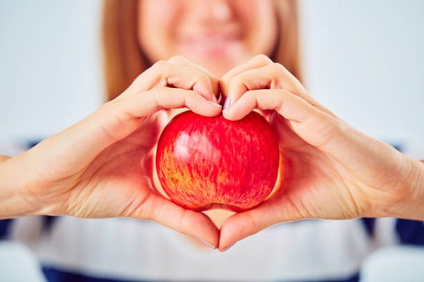 istock Healthy apple and fruit once a day. 1062399988