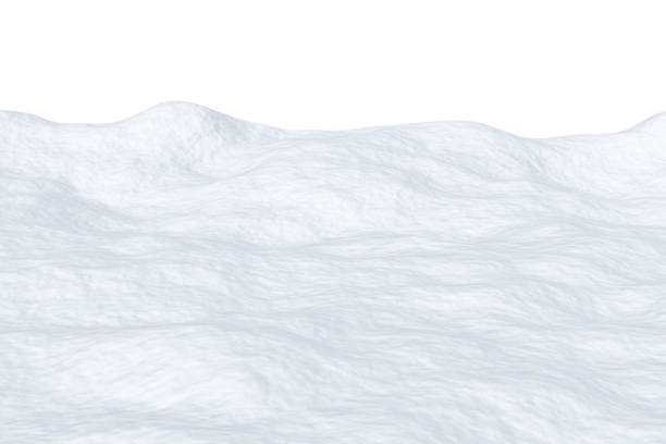 istock Snowfield with hills isolated 1062408406