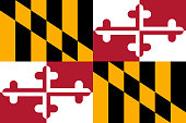 istock Maryland flag. Vector illustration. United States of America. 1062412390