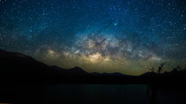 istock Milky Way and starry night sky 1062412490