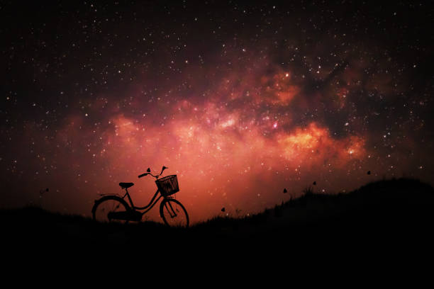istock Milky Way and starry night sky 1062412582