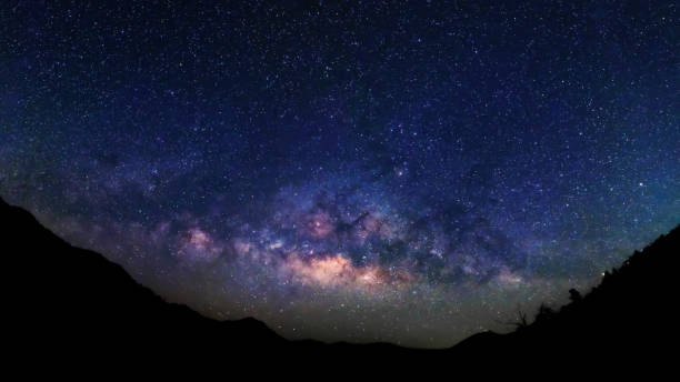 istock Milky Way and starry night sky 1062412674