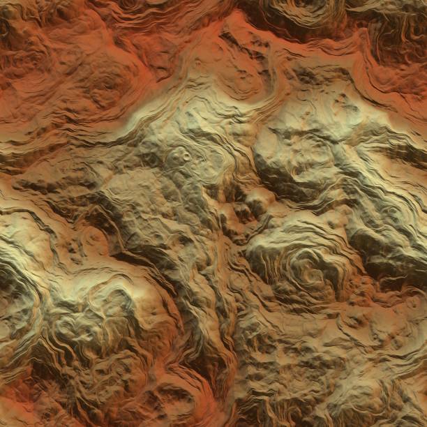 istock Fantasy planet terrain seamless texture or background illustration 1062412910