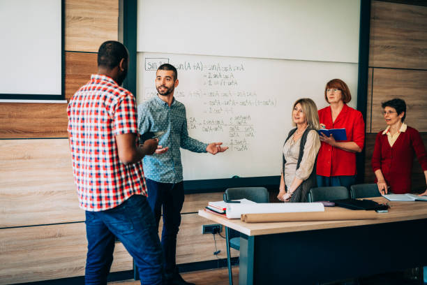 istock Adult education and brainstorming for multi ethnic group 1062422730