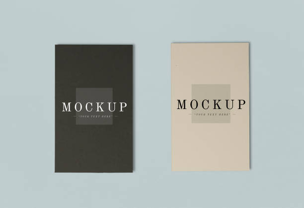 Two colors of name card mockups