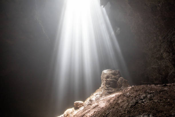 istock Stunning light in the Goa Jomblang cave in East Java 1062429670