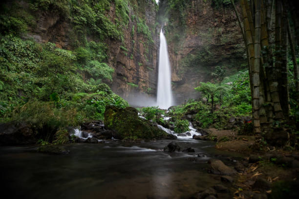 istock Moody landscapes at Kapas Biru waterfall in East Java 1062430278