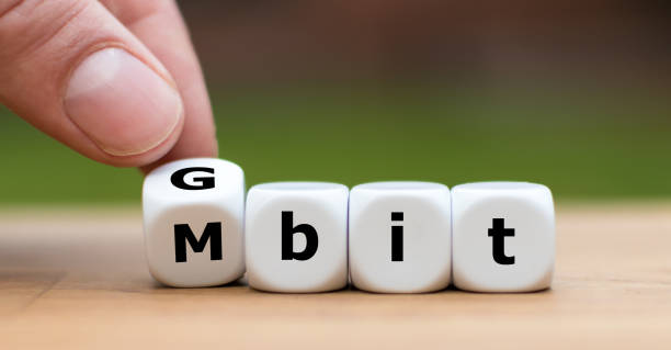 istock Dice symbolize the increase of network speed from Mbit to Gbit 1062430716
