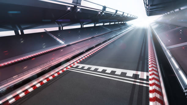 istock race track finish area with motion blur and shiny lights 1062436226