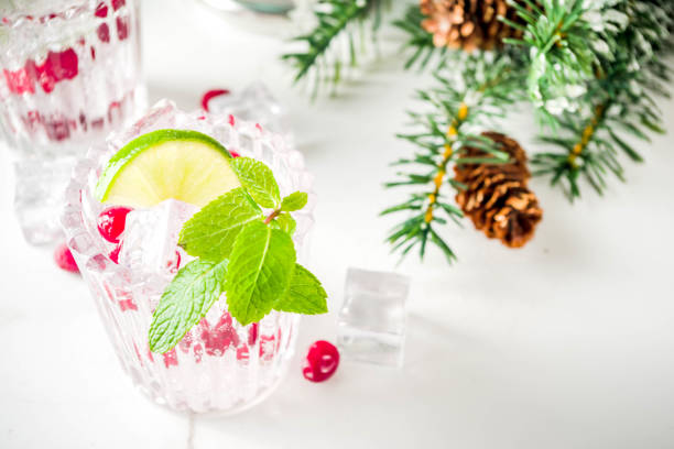 istock Christmas Cranberry cocktail 1062446132