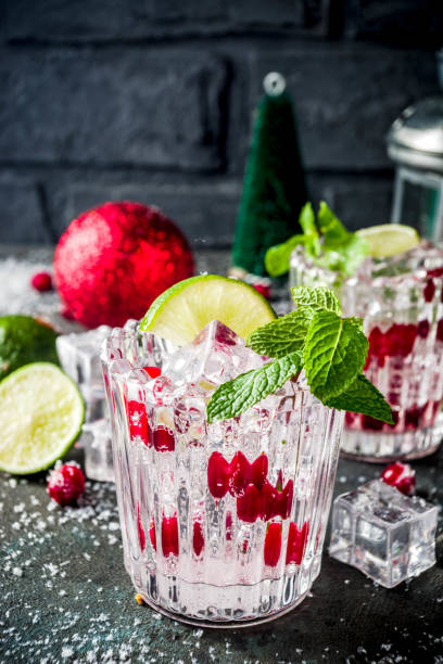 istock Christmas Cranberry cocktail 1062446218