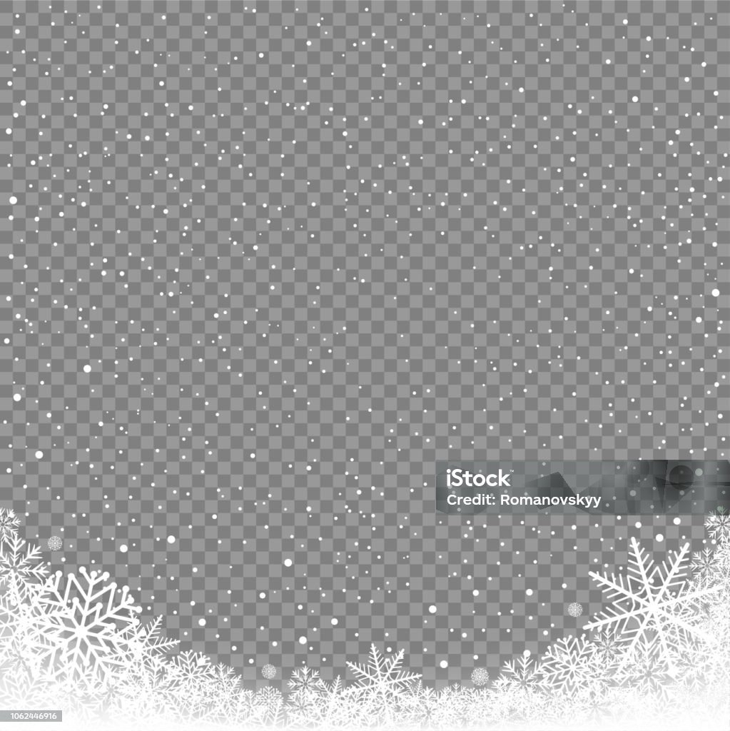 雪コーナーの背景透明 - 雪のロイヤリティフリーベクトルアート