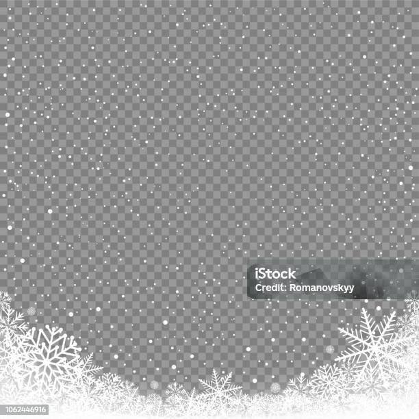 Snow Corner Design Snow Corner Background Transparent Stock Illustration - Download Image ...