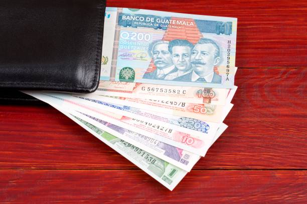 istock Guatemalan money in the black wallet 1062449548