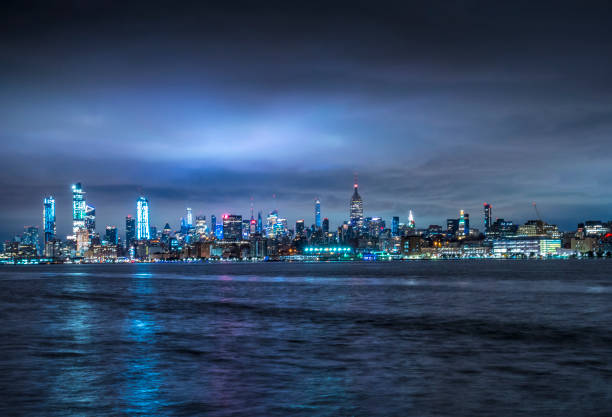 Manhattan view from New Jersey.New York City, USA