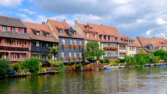 Bamberg, Klein Venedig - Little Venice - along the Linker Regnitzarm river (Bavaria, Germany)