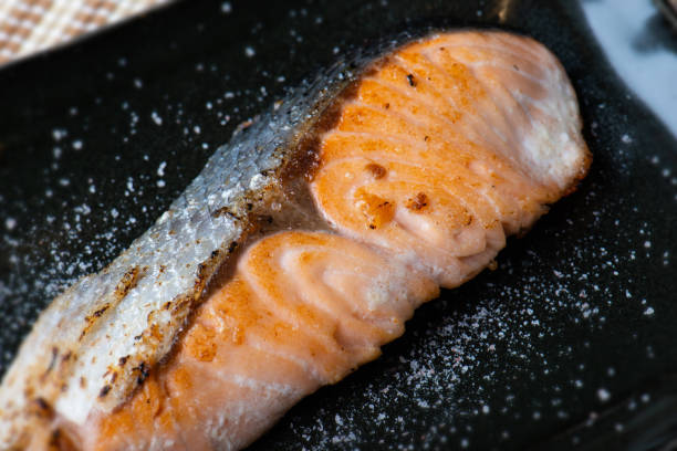 istock Salmon grilled with salt in Japanese style . 1062454920