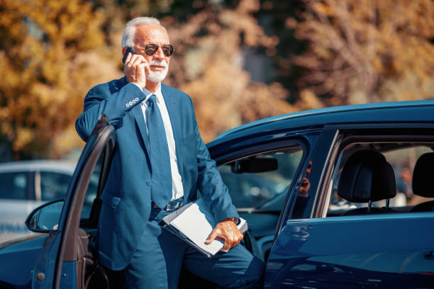 istock Senior man in car 1062455446